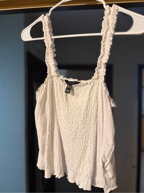 New Look Ruffle-Strap Cropped Camisole